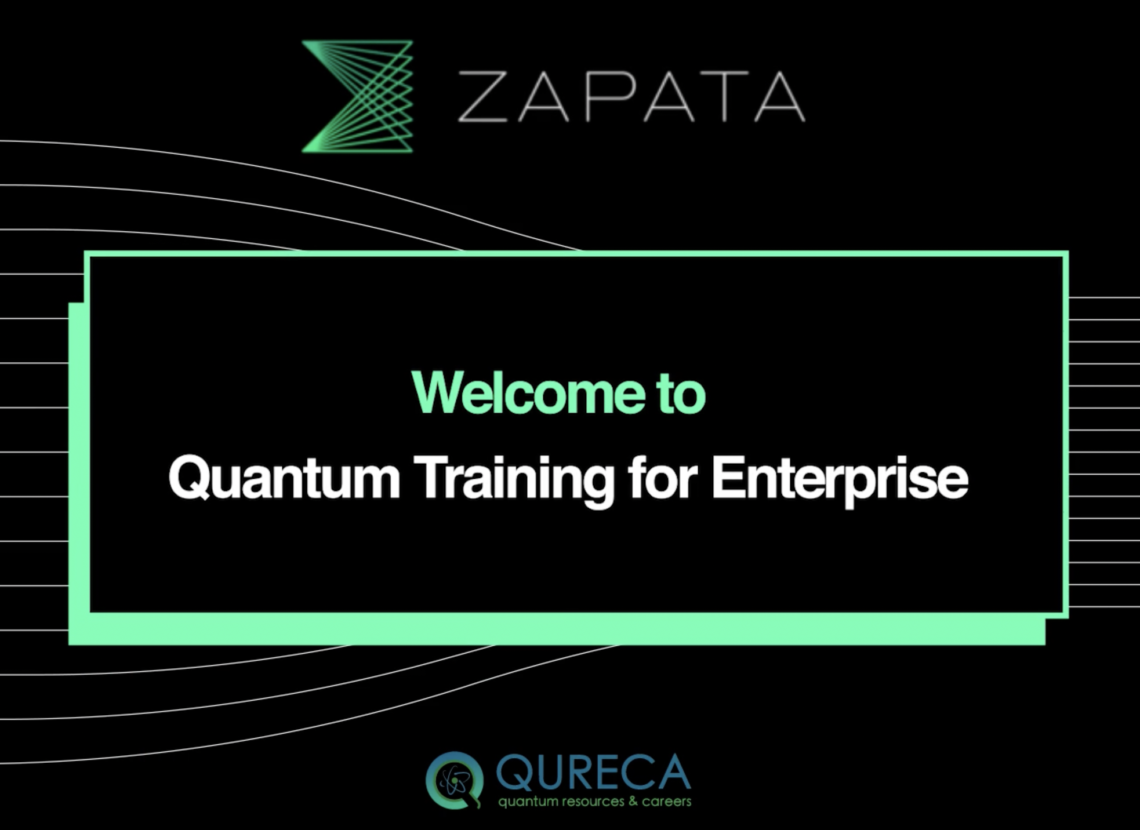 Zapata Computing announces its first online training course: Quantum Training for Enterprise